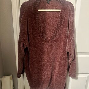 Express Maroon Knit Sweater